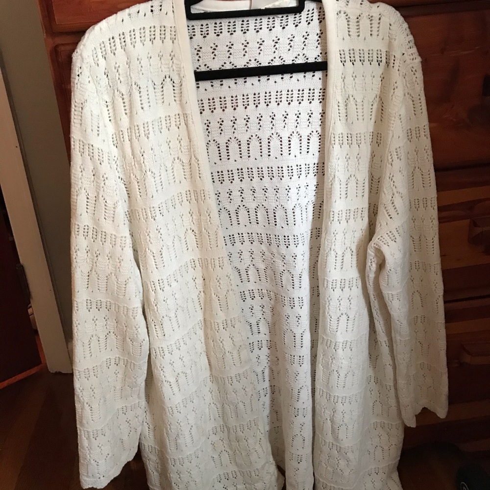 thrifted grandma sweater cardigan